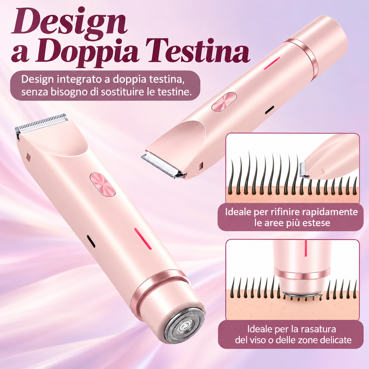Rasoio donna portatile
